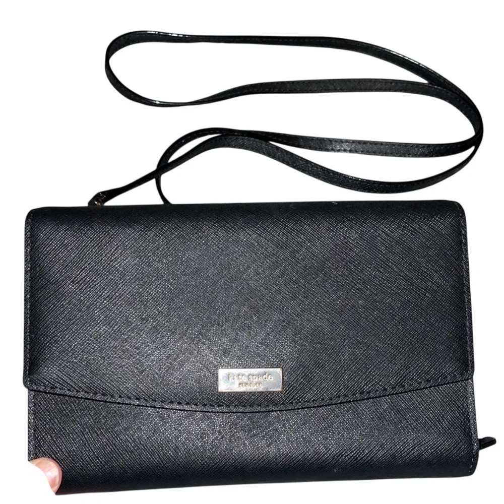 Kate Spade Laurel Way Black Cross Body Clutch/Purse